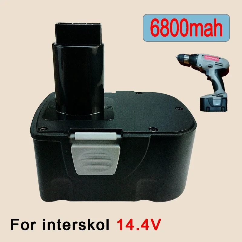 

14.4V 6800mAh Rechargeable Battery Replacement for the Power Tool Battery,Suit for Interskol H 14.4V Cordless Drilling Rig