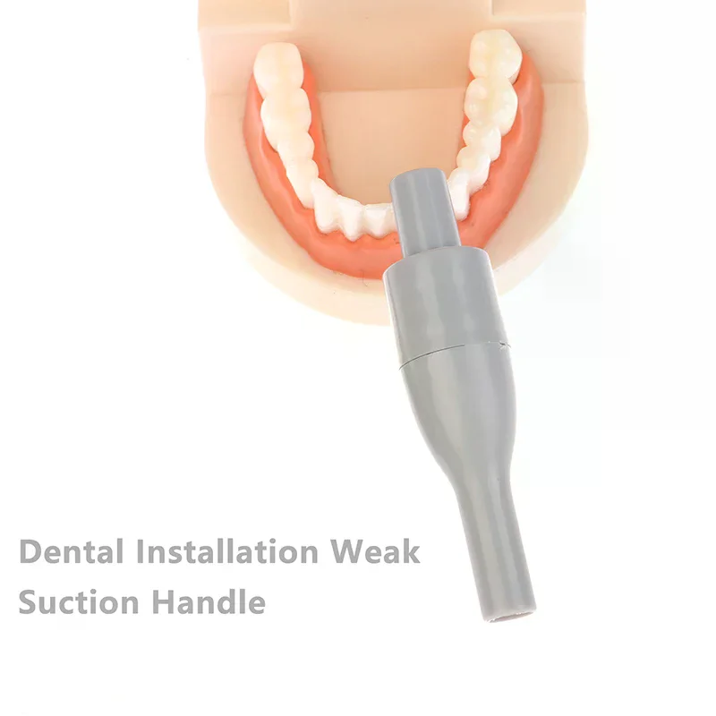 

1PCS Dental Oral Saliva Ejector Suction Short Grey Weak Handpiece Valve Dental Materials Weak Handpiece Tip Adaptor