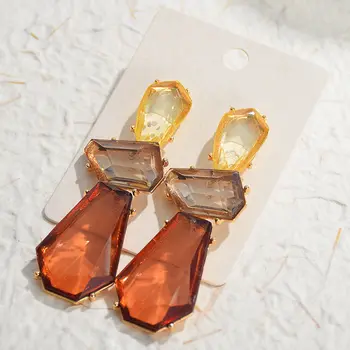 8 best sales أقراط متدلية مرصعة بأحجار الراين - №6