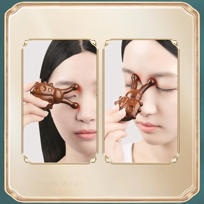 Sandalwood Massage Comb Meridian Comb Eye Massage Little Frog Massager Eye Protection Tool