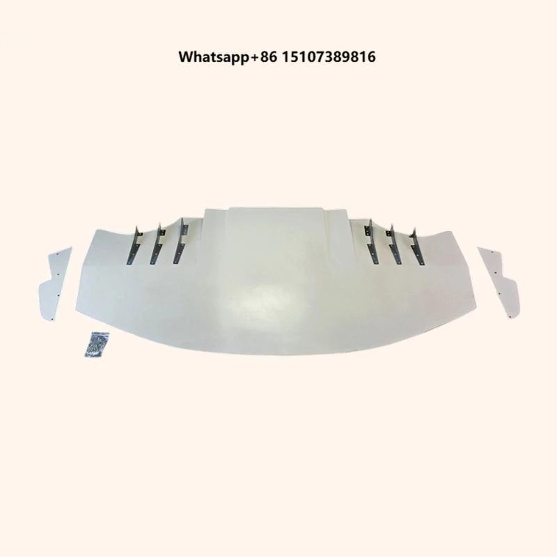 For EVO 8 9 VTX Cyber Front Lip With Canards Fin Fiberglass