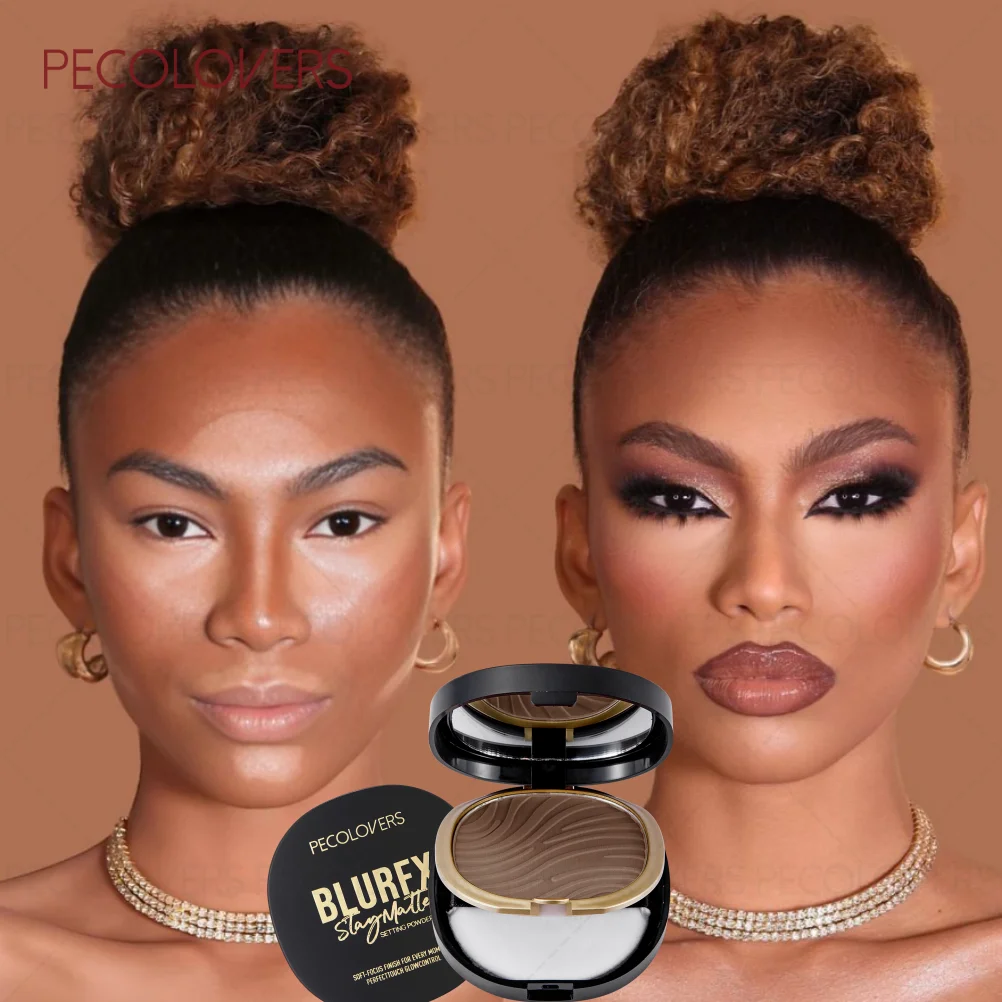 

Матовая пудра для фиксации макияжа, 1 шт., многофункциональная пудра для создания эффекта мягкого фокуса и контроля жирности кожи, для ежедневного использования