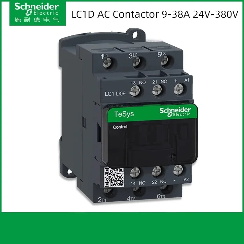 

Schneider contactor 220v AC Three-pole contactor 3P 3 Phase 3-Pole 50/60Hz LC1D25 LC1D32 LC1D38 Coil Voltage 24V 110V 220V 380V