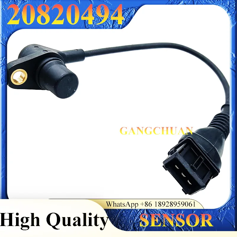 

High Quality 20820494 Crankshaft Camshaft Position RPM Sender Tachometer sensor Excavator Parts