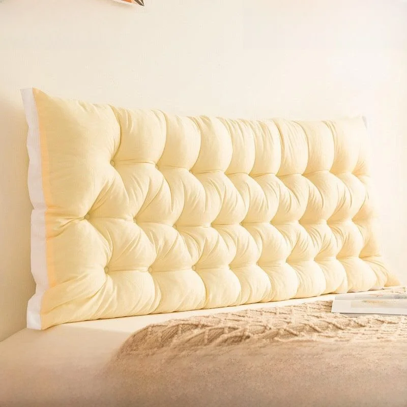 

Ins Sle Thin Headboard Pillow Dormi Anti-Colion Soft Pa Non-Removable Waable Tat Ba Support Large Pillow