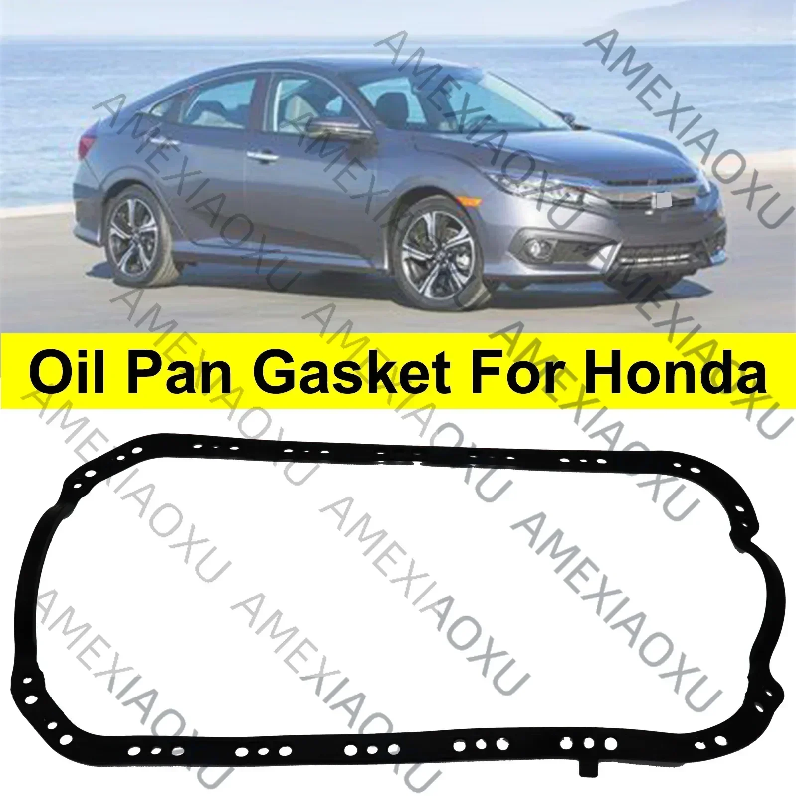 Car Engine Oil Pan Gasket Replacement parts For Honda Civic Wagovan DX LX Del Sol SOHC D17A1 1668cc 1700cc 1.6L 1.7L 1996-2005