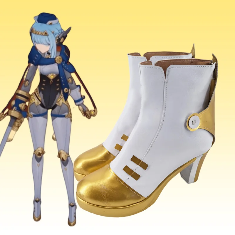 Ineffa Laarzen Spel Genshin Impact Ineffa Cosplay Schoenen Vrouwen Mechanische Meisje Halloween Rollenspel Schoenen