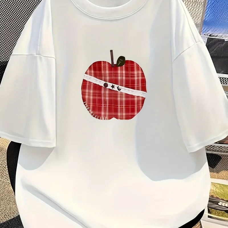 

Women's T-shirt Short Sleeve Clothing Top Loose and Casual Soft and Comfortable Breathable Cotton Loose Round Neck Versatile