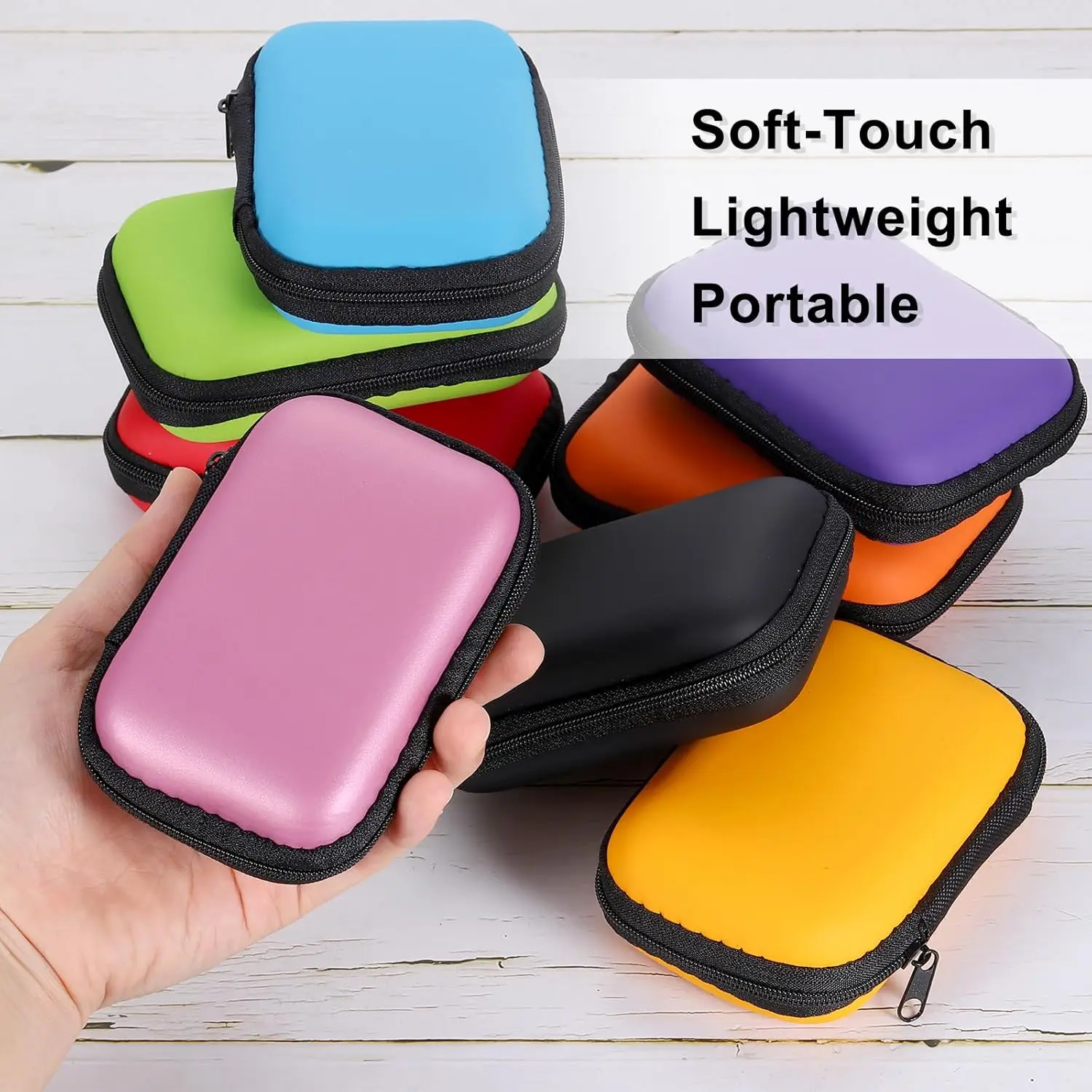 Card Case,Travel Storage Bag Charging Case for Earphone Package Zipper Bag Portable Travel Cable Organizer Electronics Storage