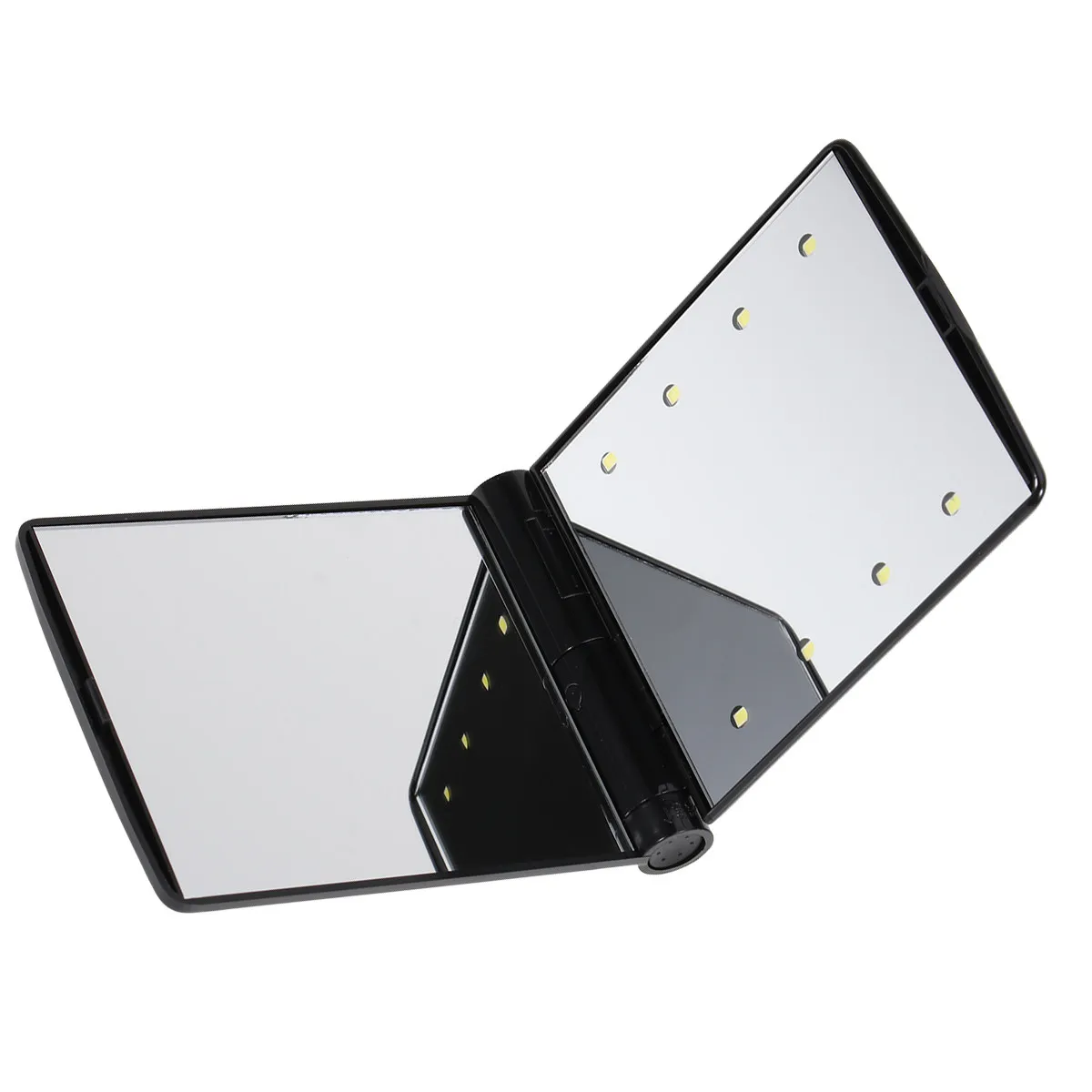 

Portable 8-LED Illuminated Makeup Mirror Foldable 330 Degree Swivel Design Compact Lighted Vanity Mirror for Travel and Home