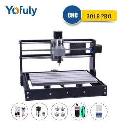 CNC 3018 PRO Laser Engraver Wood Router CNC Mini DIY Engraving Machine GRBL ER11 3 Axis Milling Cuting Machine For Wood PCB PVC