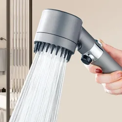 Cabezal de ducha de alta presión con filtro portátil, grifo de masaje de lluvia, 3 modos, accesorios innovadores para el baño y el hogar