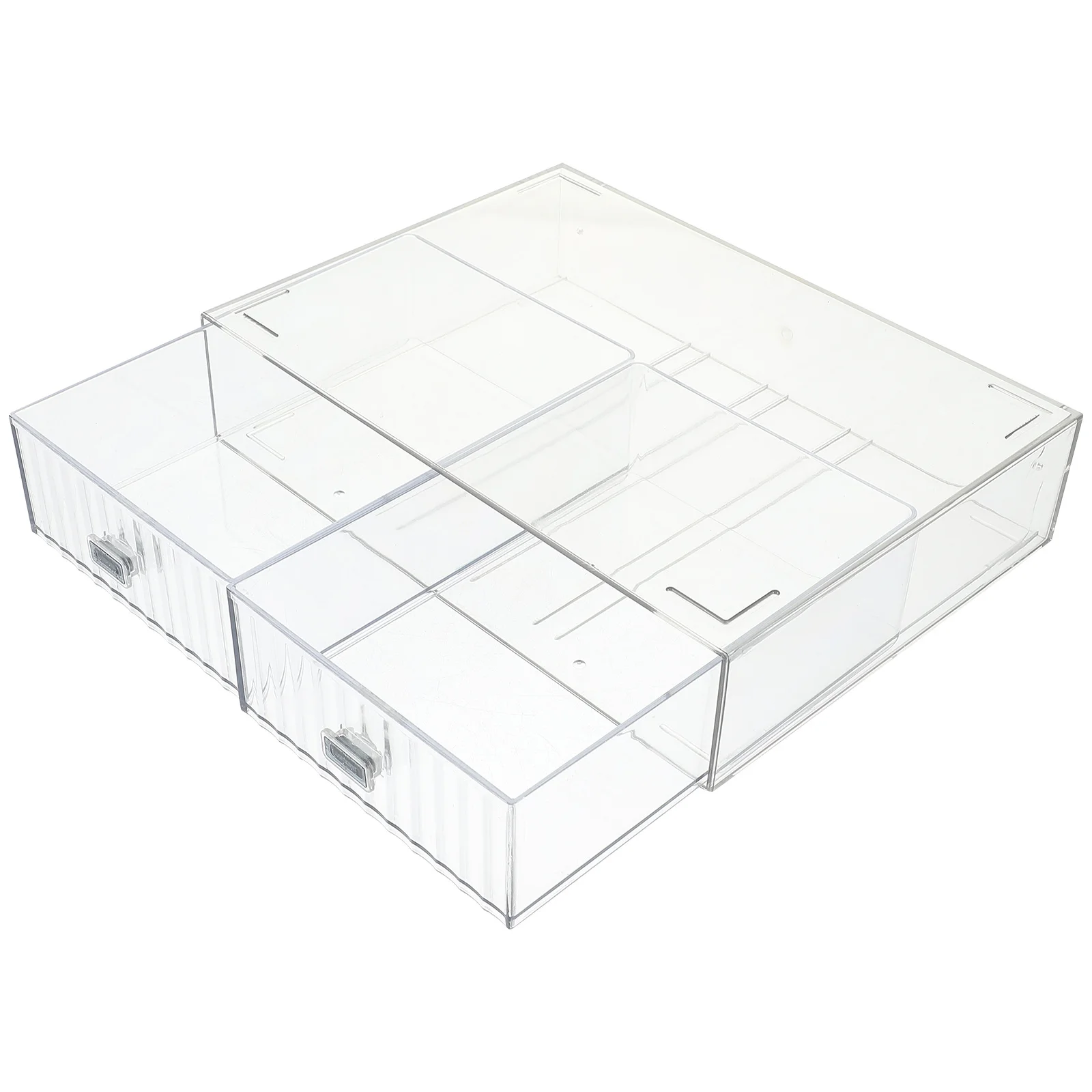 صندوق منظم لدرج تخزين سطح المكتب منظم مكتب بلاستيكي للوازم المكتبية سعة كبيرة لتوفير المساحة لتخزين الملفات #6