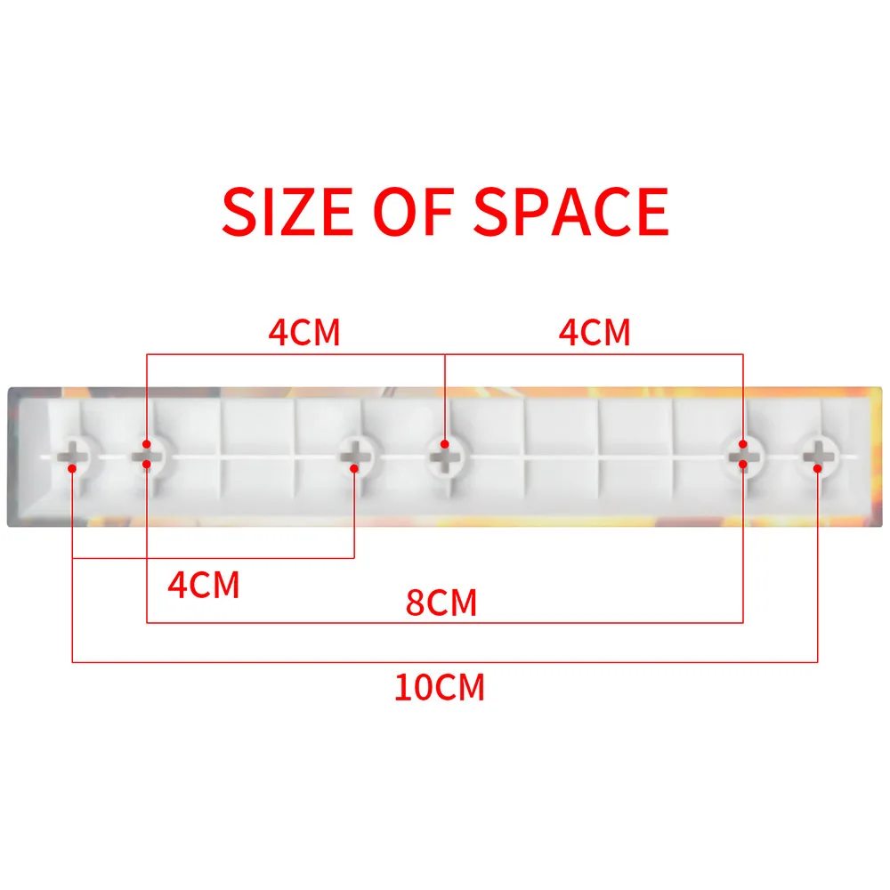 Teclas de barra espacial de Anime japonés 6.25U, perfil de cereza PBT para teclado mecánico, tapa de tecla de DYE-SUB de doble disparo de color bonito de 5 lados