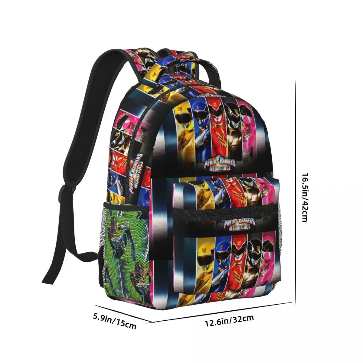 Mighty Morphin Power Ranger Woman Backpacks Boys Girls Bookbag Children School Bags Portability Travel Rucksack Shoulder Bag