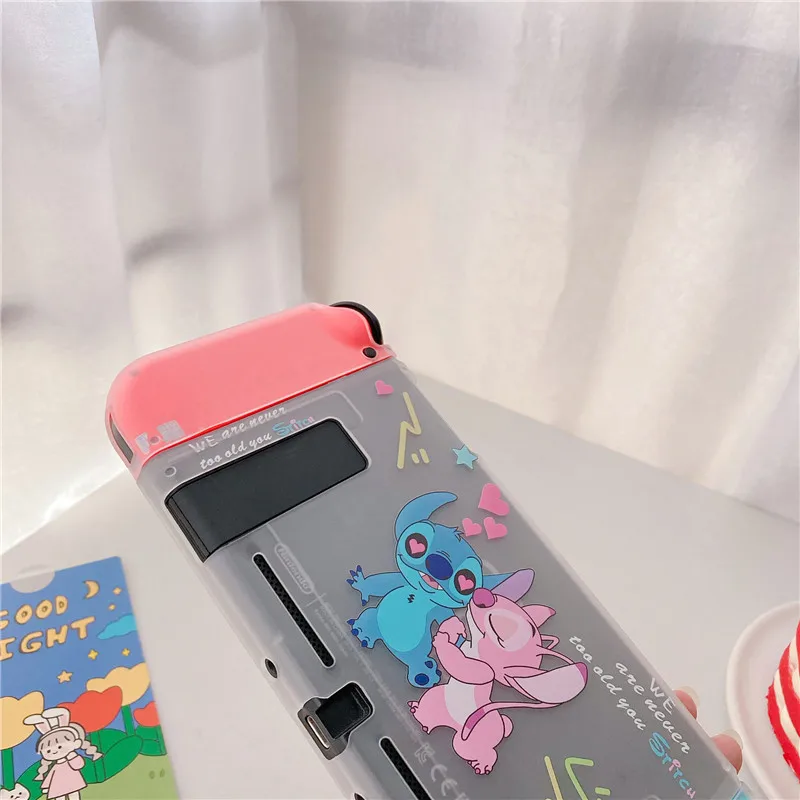 حافظة لهاتف ديزني ستيتش سوفت تي بي يو واقية من الجلد لنينتندو سويتش NS جوي كون كونترول واقي من الظهر