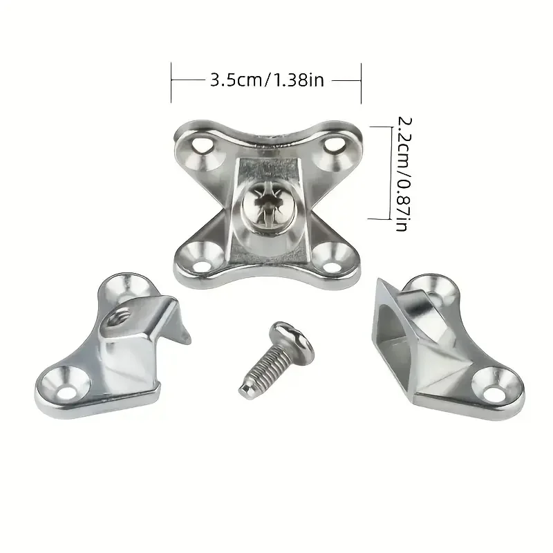 Zinc Alloy Butterfly Corner Bracket Set 2/4/6 Pcs Plank Connector Removable with Screws for Home Improvement