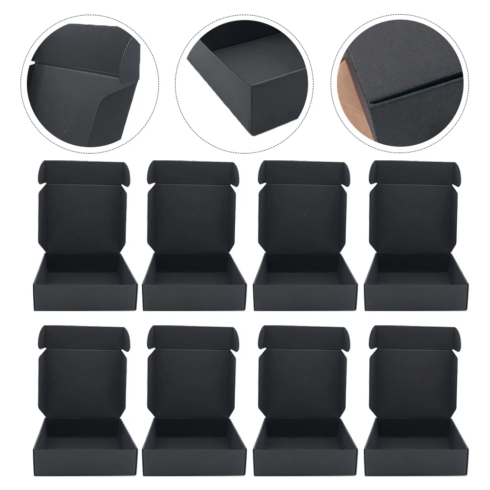 Scatole per traslochi nere da 24 pezzi Scatole per imballaggio robuste e pieghevoli Set ideali per riporre la spedizione, trasportare accessori per vestiti veloci