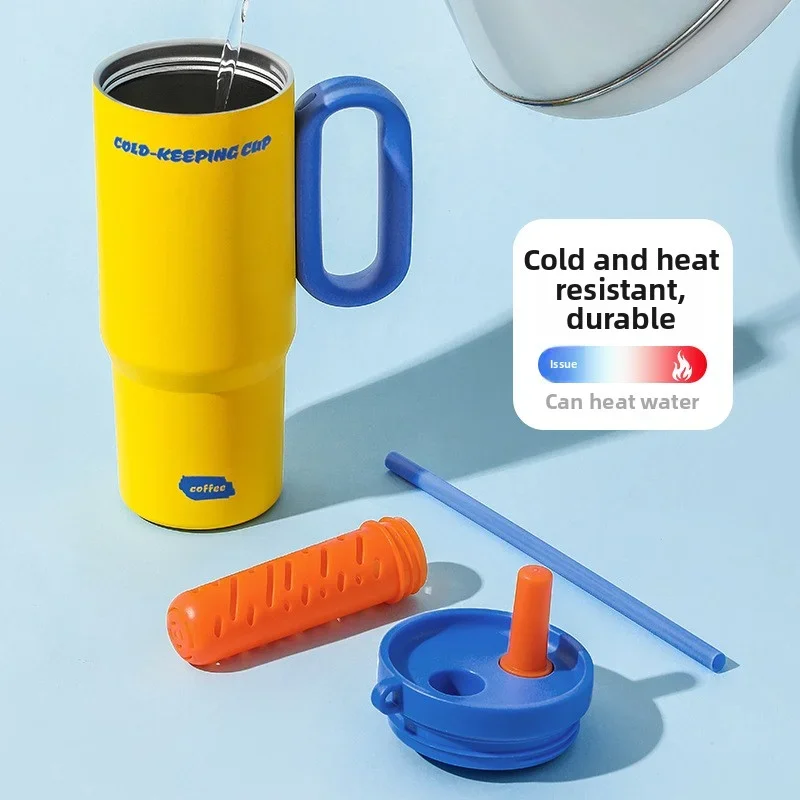 Ice Dominance Cup Stainless Steel Thermos coffee travel mug thermal water bottle Tumbler large capacity Thermo Heat preservation