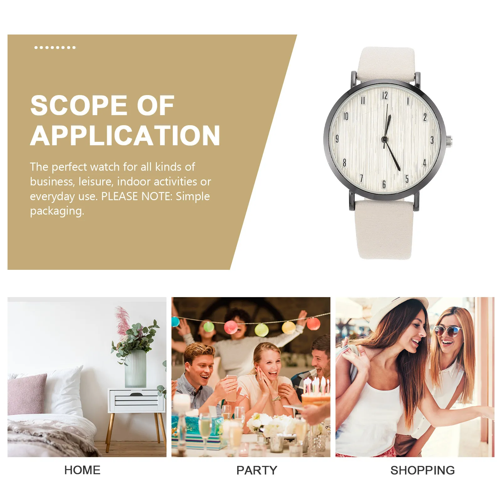 Women's Wooden Dial Quartz Watch – Lightweight Elegant Wristwatch for Casual Office Party Dating