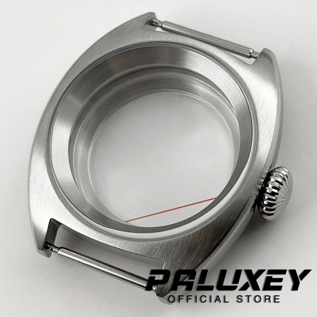 

Silver NH35 36mm/39mm Double Domed Sapphire Glass Big Crown Watch Cases Fit NH34 NH35 NH36 NH38 ETA2824 PT5000 Movement