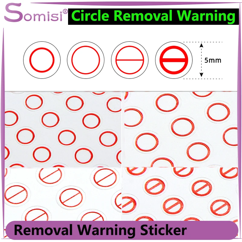 

Removal Warning Sticker Diameter 5mm Warranty Void Tamper Evident Proof Cover Repair Guanantee Screw Hole Security Seal