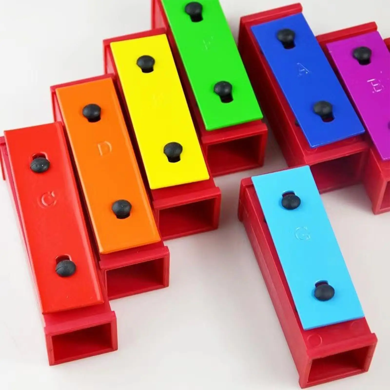 Xylophone avec maillets pour enfant de 1, 2 ou 3 ans, jouets martelés, en métal, 8 notes, prédire