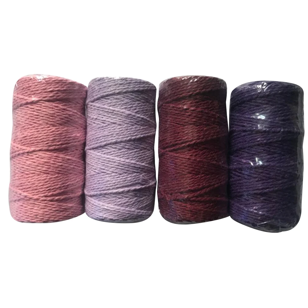 

Colored Cotton 10Mx2mm Braided Durable Thin Macrame Cords Wrapping Camping Wrapping Rope Clothesline Craft Supplies