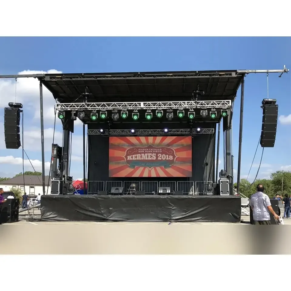 Stage Truss Platform System Lighting Led Screen Wall Ground Support Aluminum Truss Display With Roof Concert Outdoor