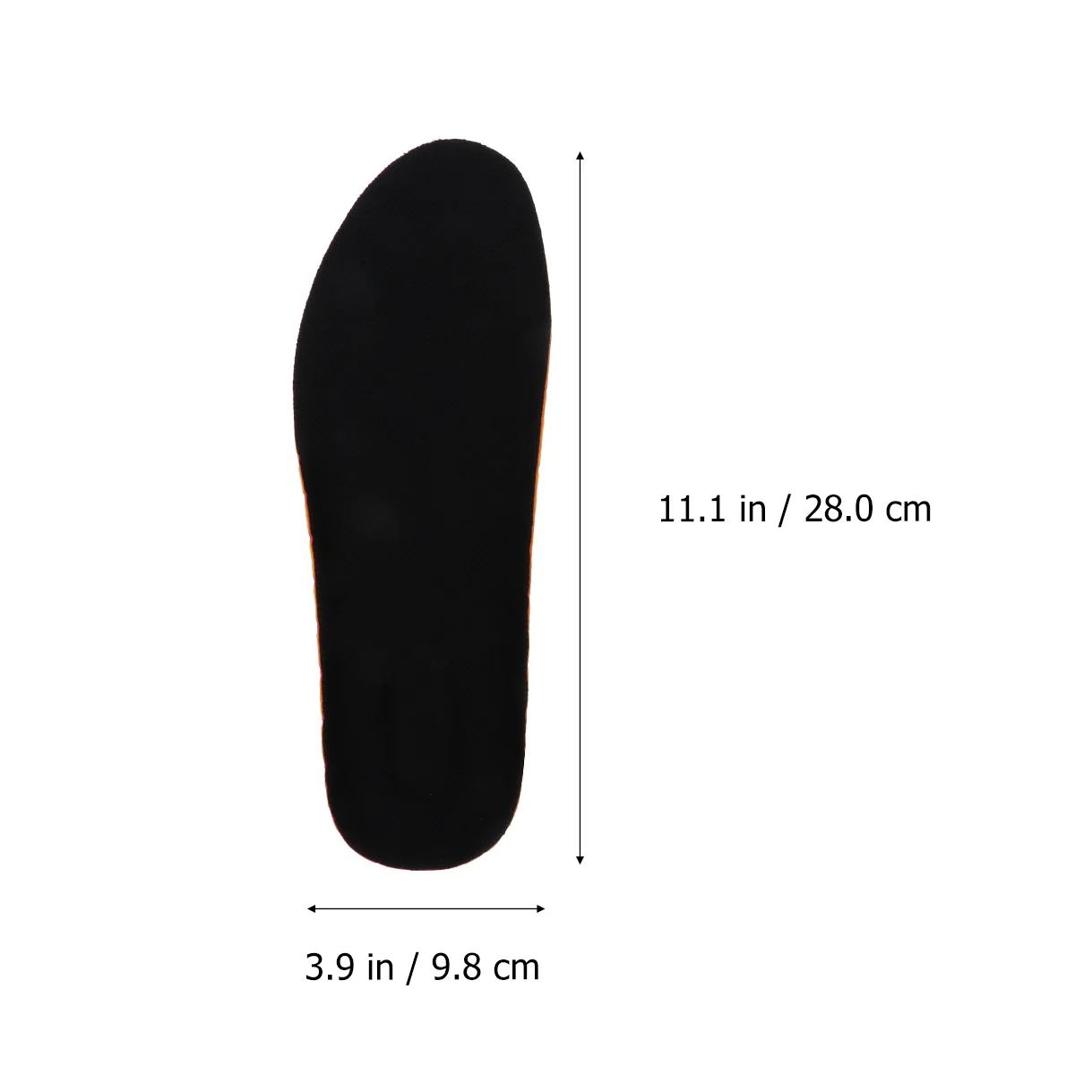 

1 Pair Absorption Sports Insoles Anti-pressure Elasticity Shoe Cushions for Running Jumping Hiking Size 43-44 (Yellow Bottom and