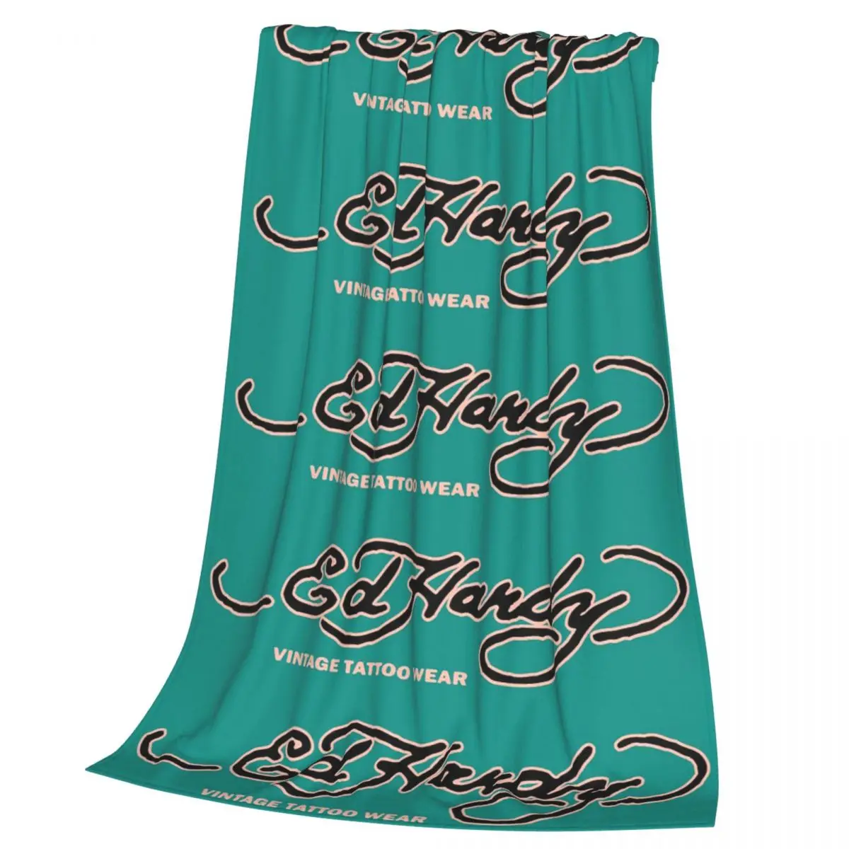 Ed Hardy Love Kills Slowly Blankets Soft Warm Flannel Throw Blanket Bedding for Bed Living room Picnic Travel Home Couch