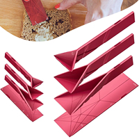 Measuring Spoons 3 in 1 Polygons Measuring Spoon Flat, 2 Spoons Different Sizes, Multifunction Folds Flat Kitchen Gadget