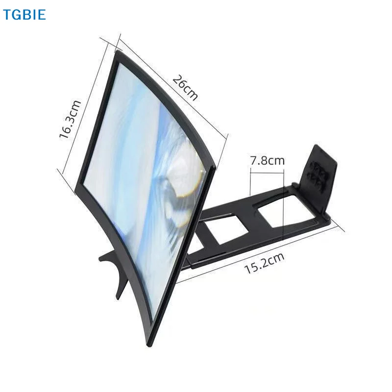 [TL]12 inch 3D Cell Phone screen projector HD Expander Enlarge Curved Screen Magnifier Amplifier For Mobile Phone Video
