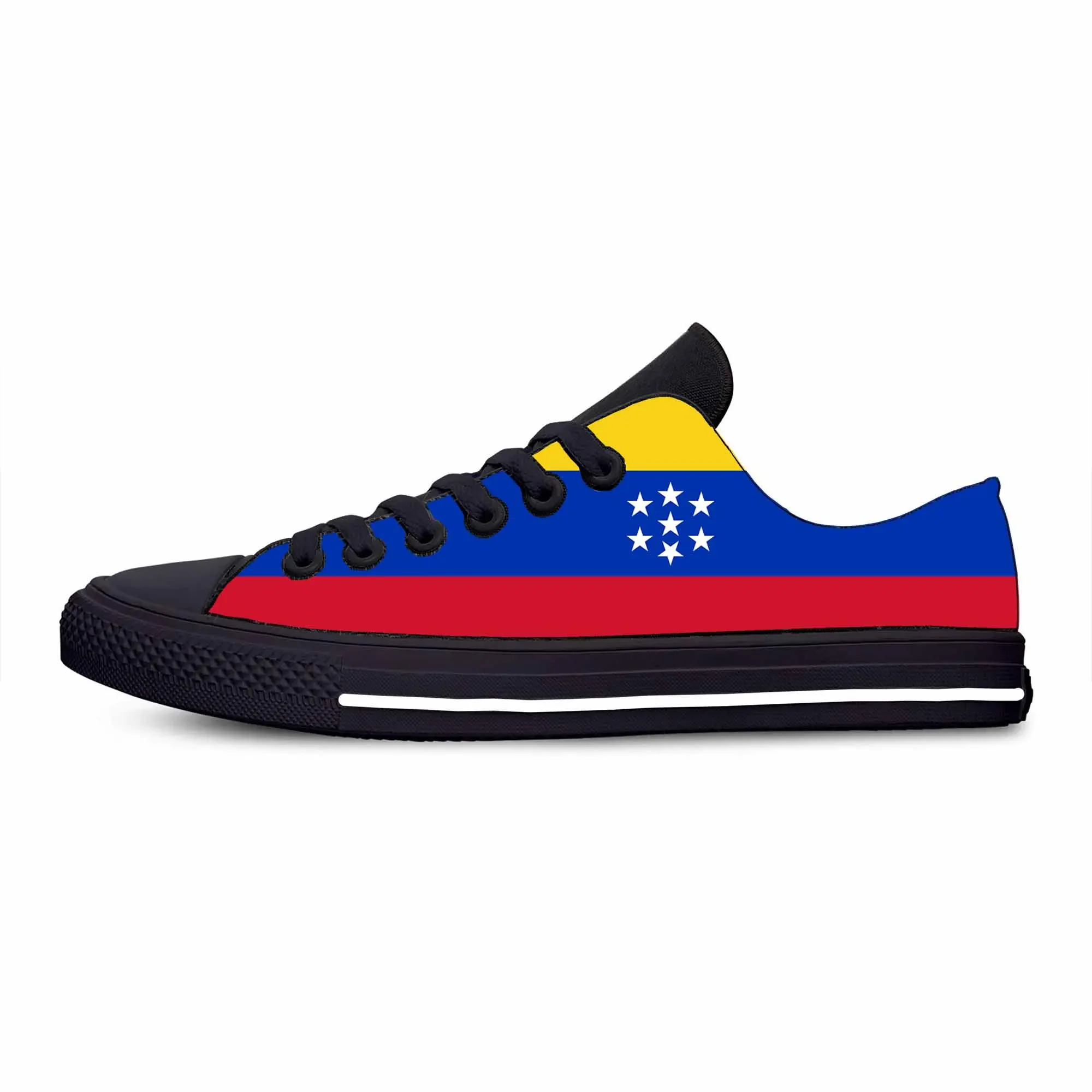 Venezuela Venezuelan Flag 7 Stars Patriotic Pride Casual Cloth Shoes Low Top Comfortable Breathable Custom Men Women Sneakers