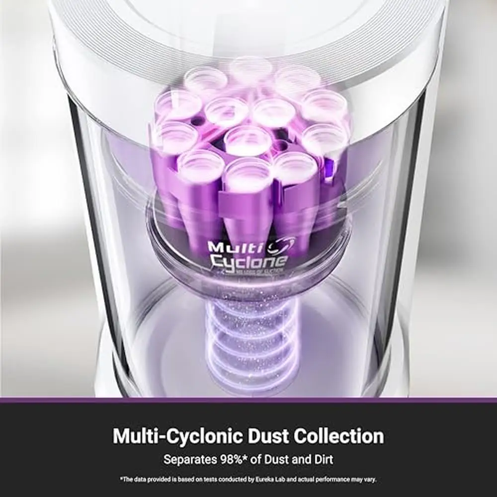 Self-Emptying Robot Vacuum 8000Pa Powerful Suction V-Shaped Brush LiDAR Navigation No-Go Zone 45-Day Dust Capacity White 2.4G