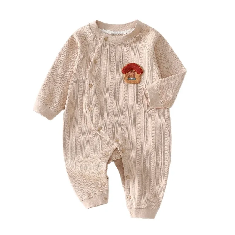 Cute Comfortable Newborn Baby Jumpsuit Long Sleeve Cotton Skin-friendly Baby Romper Suitable for Versatile Girls Boys Bodysuit