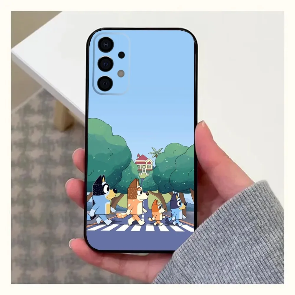 Blue-yS Cartoon B-Bingo-o Phone Case For Samsung Galaxy A20,A21s,A22,A31,A32,A52,A53,A72,73,A80,A91 Soft Black Cover