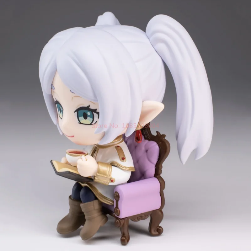 Genuíno frieren: além do fim da jornada frieren anime figura q versão frieren boneca desktop ornamento brinquedo periféricos presente de aniversário