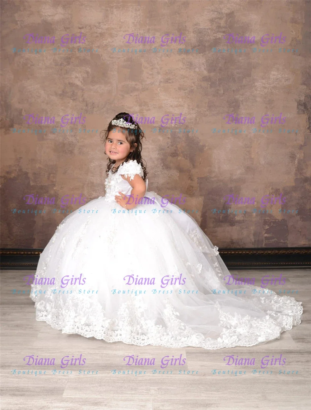 

Элегантное платье с цветочным узором для девочек, качественное белое тюлевое пышное кружевное платье с аппликацией для детей, вечерние бальные платья на свадьбу, день рождения