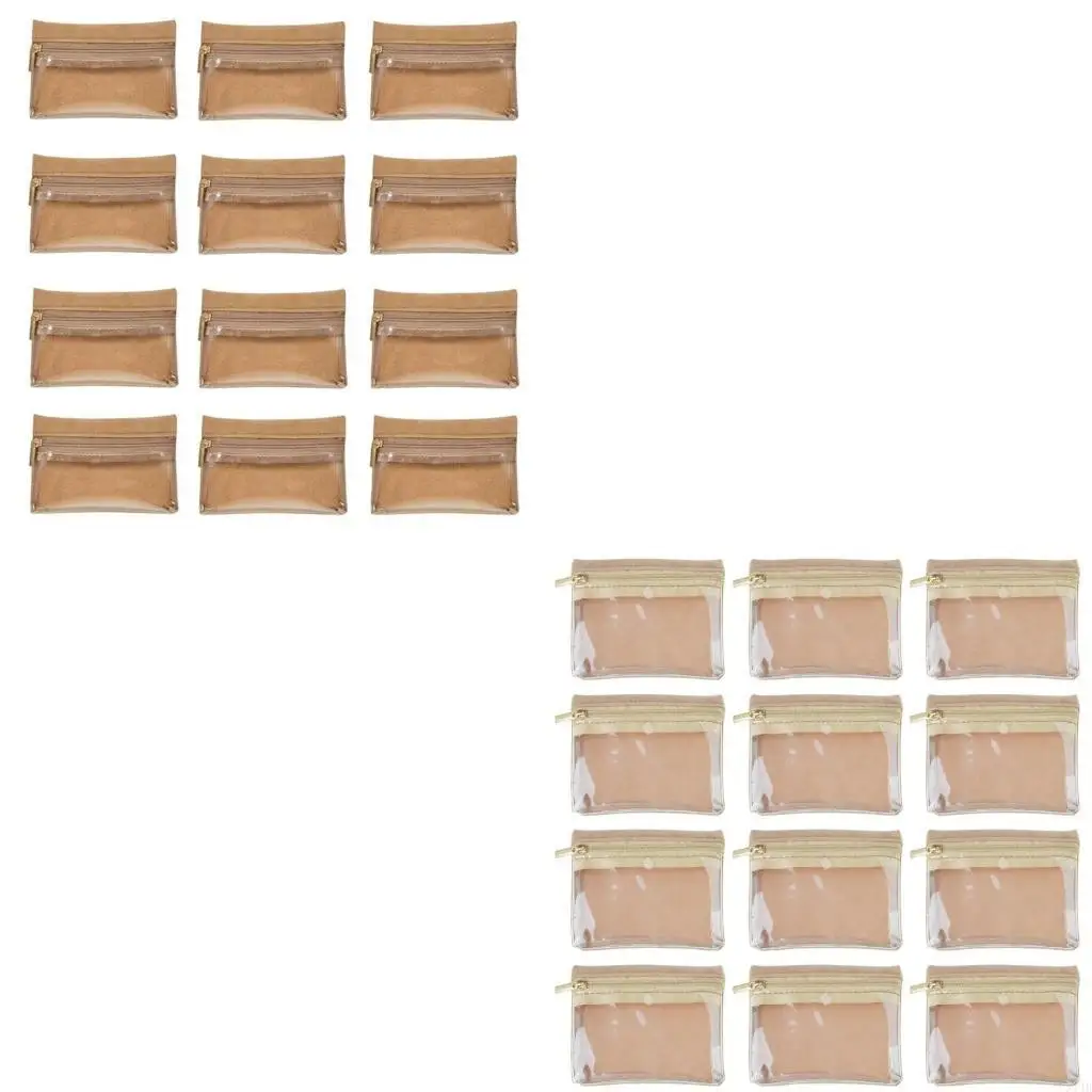 

12 шт. прочные дорожные сумки для хранения ювелирных изделий с надежной застежкой-молнией, украшение для дома для сортировки