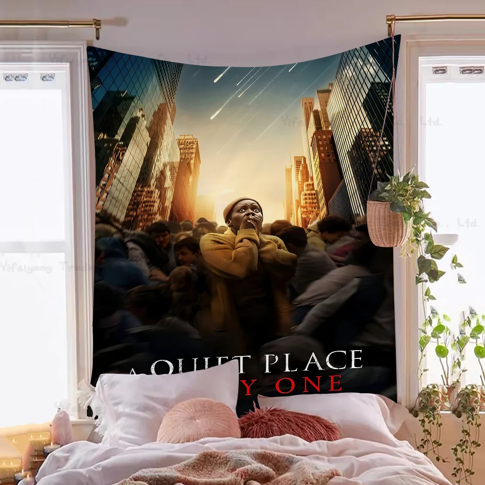 Movie A Quiet Place Day One Printed Large Wall Tapestry Wall Hanging Decoration Household Decor Blanket