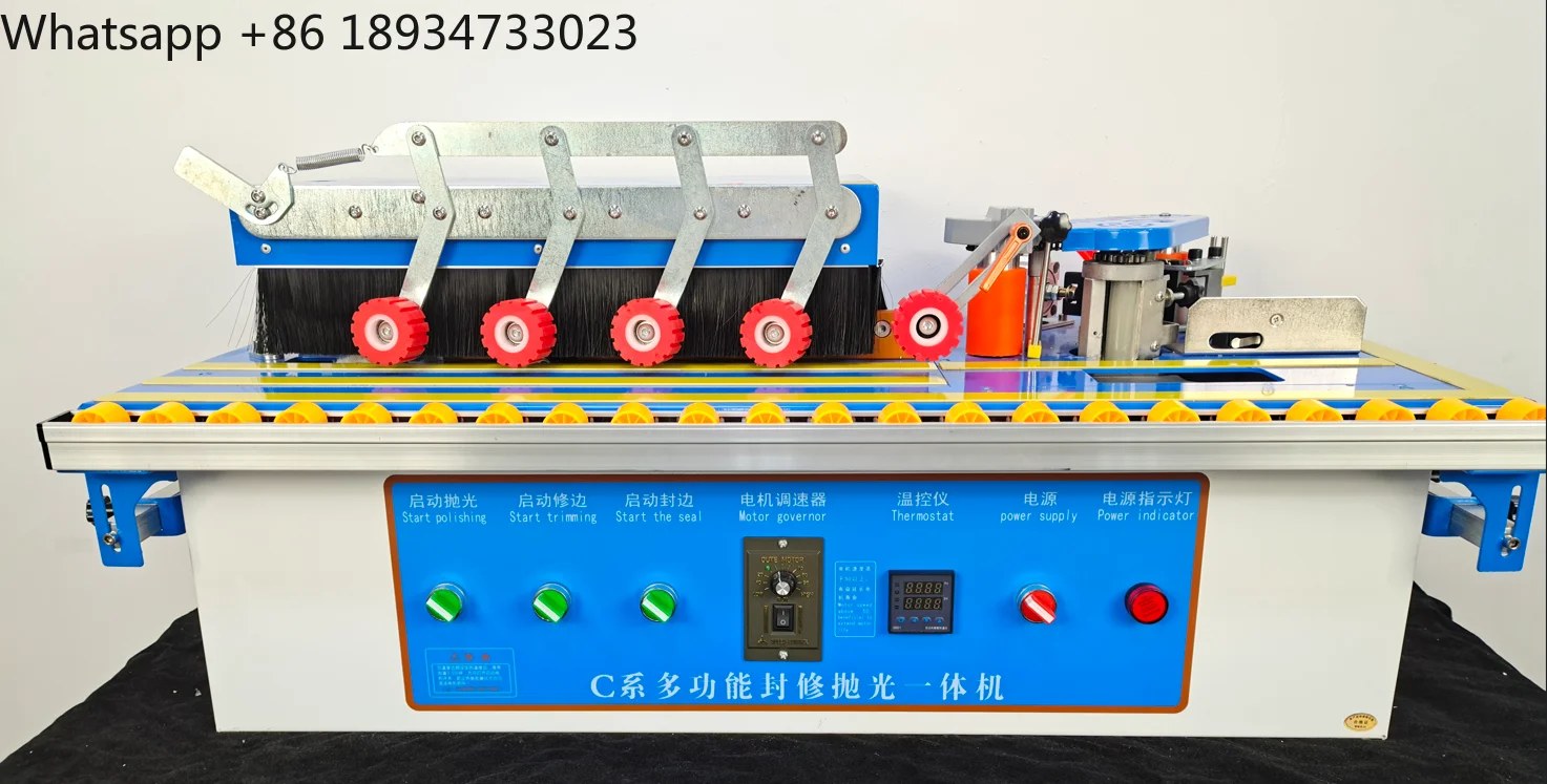 Mini Vertical and Straight Polishing, Sealing and Repairing All-in-one Edge Banding Machine for Woodworking