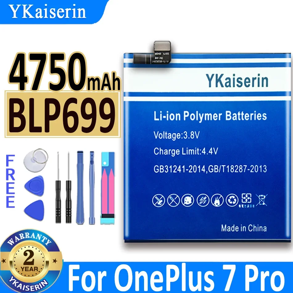 YKaiserin Battery For OnePlus 1 + 5 5T 6 6T 7 7 Pro 7T 7T Pro 8 8 Pro BLP637 BLP685 BLP699 BLP743 BLP745 BLP761 BLP759 BLP657