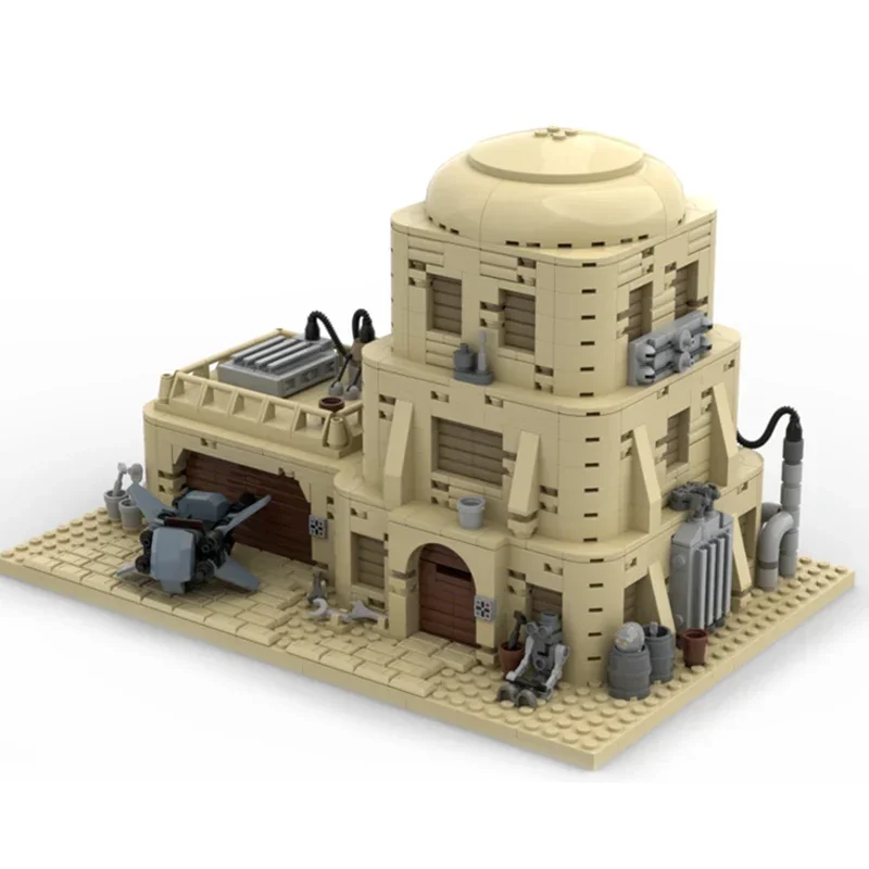 Moc Mattoni da costruzione Star Movie Modello Speed Bike Desert House Tecnologia Blocchi modulari Regali Giocattoli di Natale Set fai da te Assemblaggio