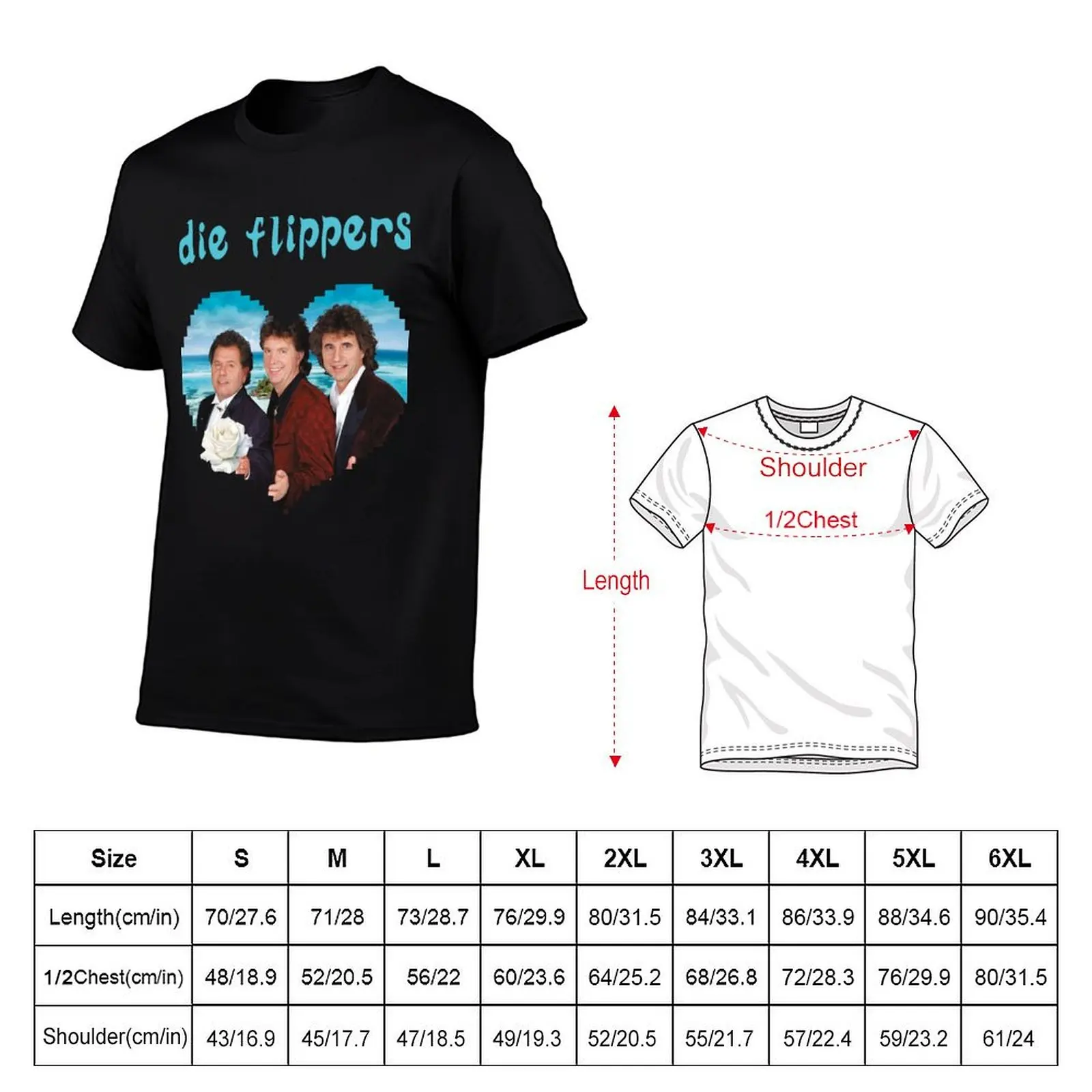 Die Flippers Wir sagen danke - 40 Jahre Die Flippers T-Shirt heavyweights basketball graphic tees T-shirts for men cotton