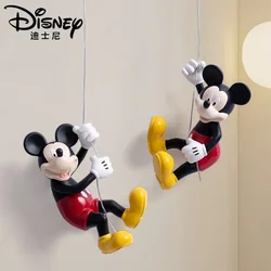 Disney Anime Mickey Mouse Ornaments Home Figures Doll Toys Creative Cartoon Wall Stickers Living Room Model Decoration Gifts