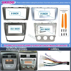 For 2006-2011 Toyota camry cd dvd radio android stereo frame panel fascia dashboard audio player screen cable navigation harness