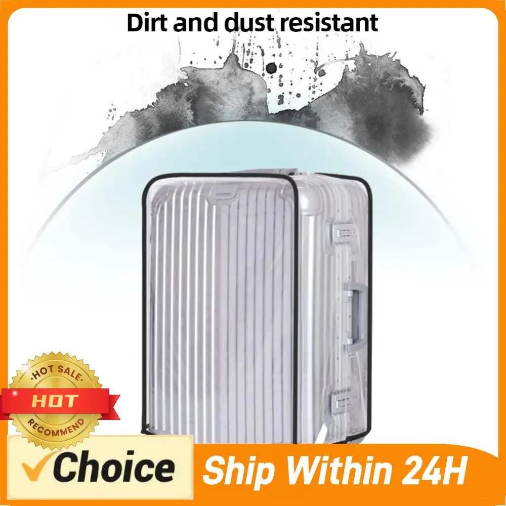 

18-30inch Clear Suitcase Cover Protector Transparent Travel Luggage Protector Waterproof Trolley Case Cover for Wheeled Suitcase