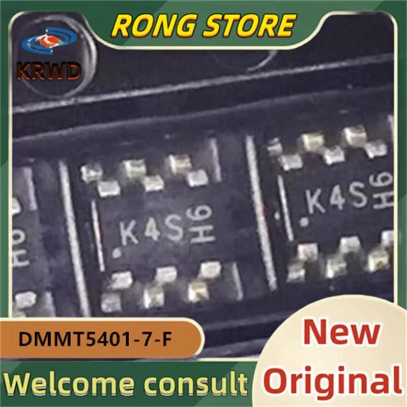 30PCS K4S K4 New and Original Chip IC SOT23-6 DMMT5401-7-F DMMT5401-7 DMMT5401