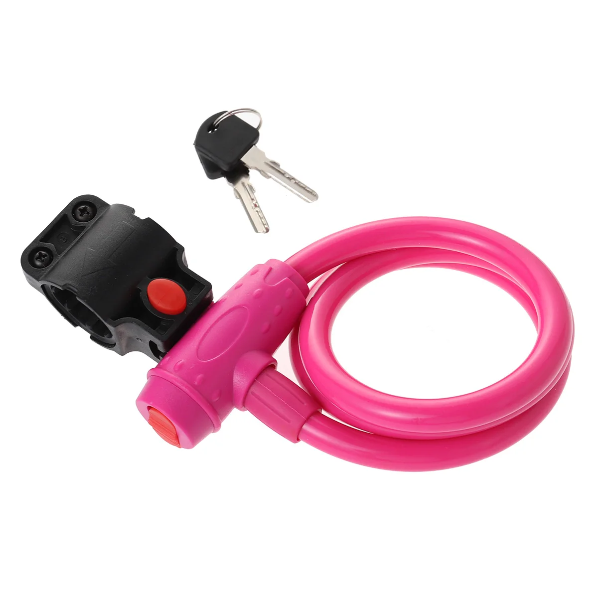 

Bike Padlock Cable Lock for Road Cycling Mountain Bike Anti Theft Chain Lock Sturdy Metal Design with Bracket Mount for Seat